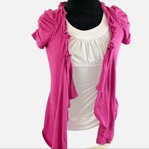 💋3/$20💋 Candie’s Layered Flowy Blouse Pink White